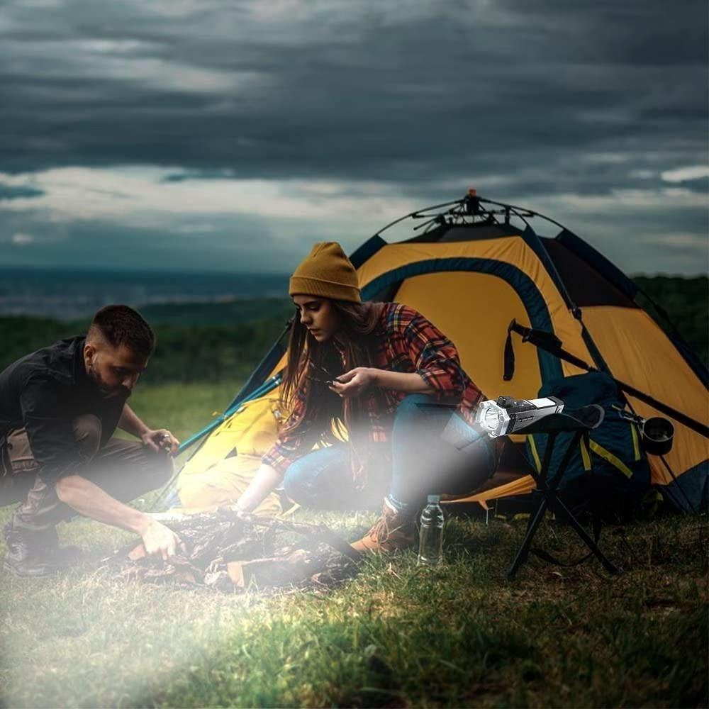 Multifunctional Portable LED Flashlight and Power Bank