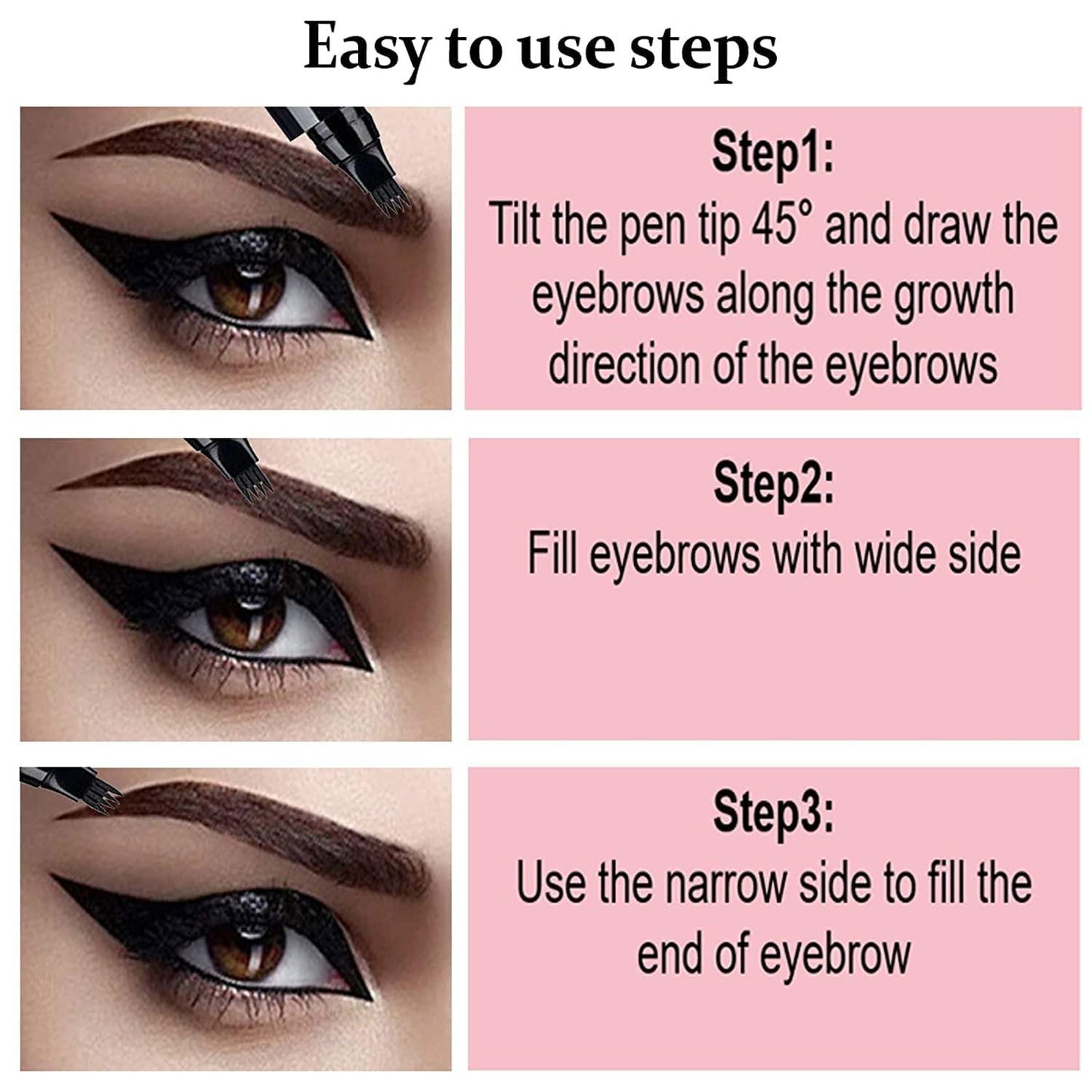 Waterproof 4 Points Microblading Eyebrow Pen