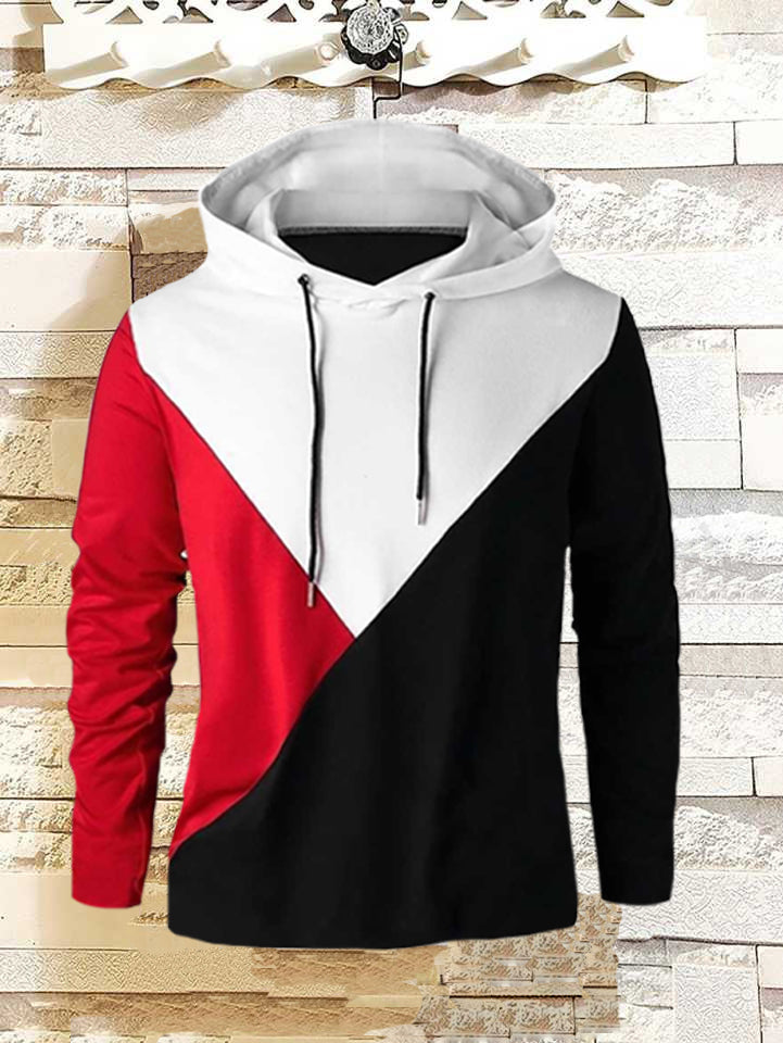 Men's Casual Cotton Coloured Hoodie