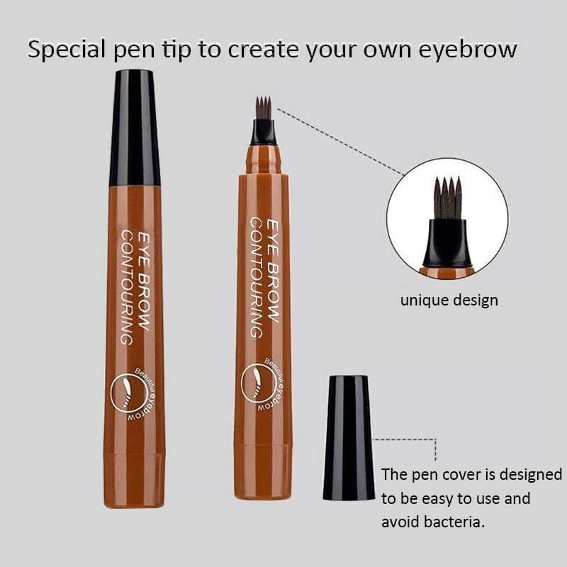 Waterproof 4 Points Microblading Eyebrow Pen