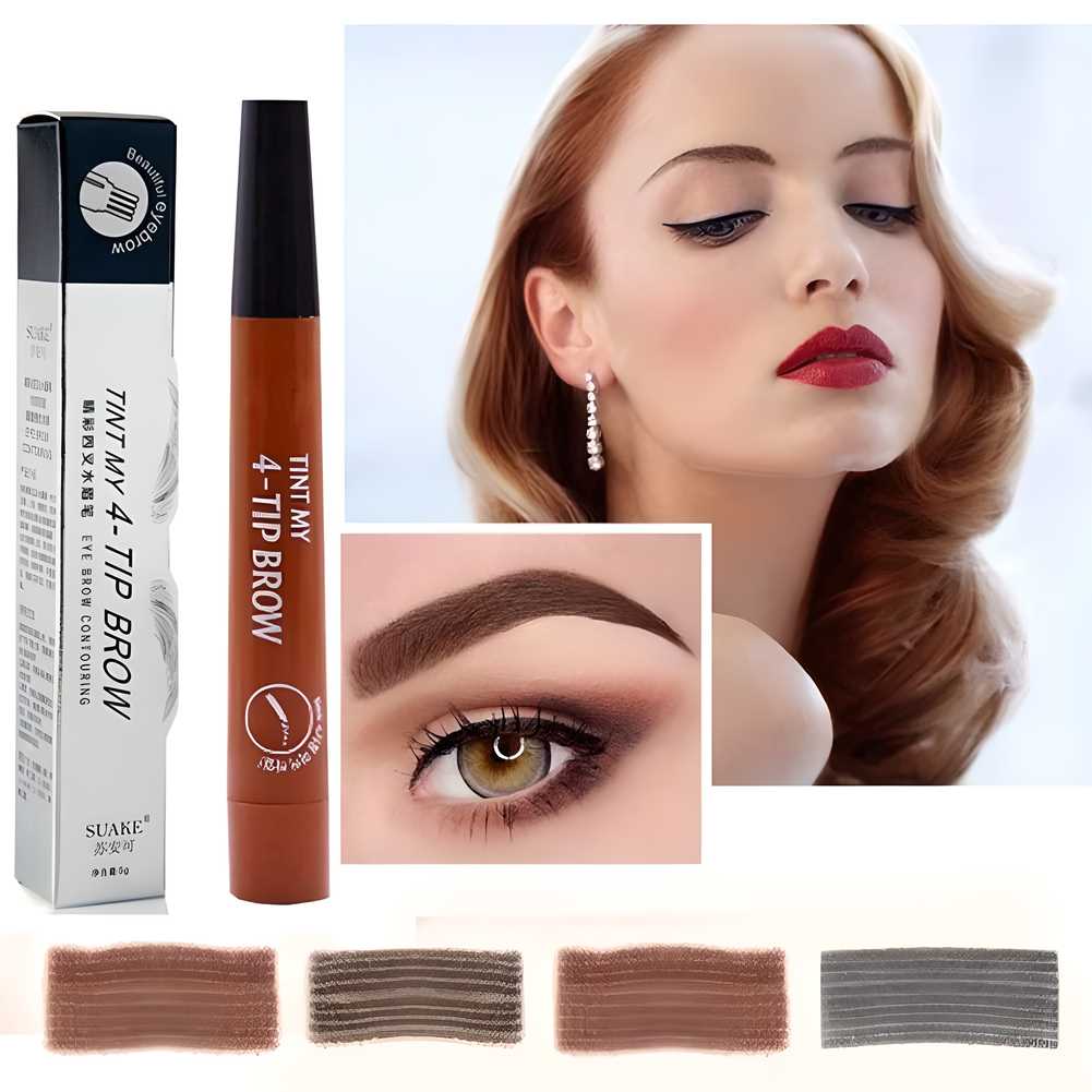 Waterproof 4 Points Microblading Eyebrow Pen