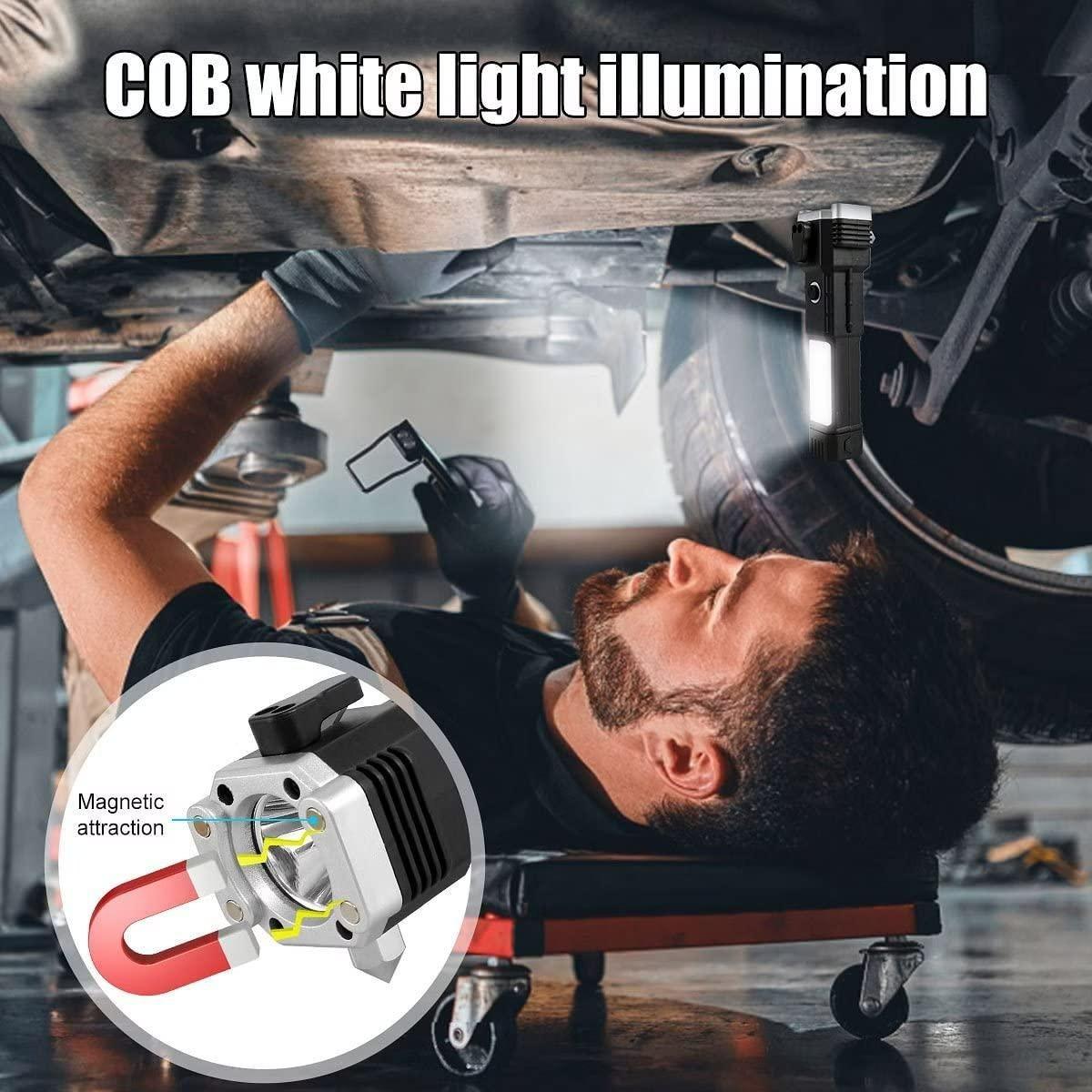 Multifunctional Portable LED Flashlight and Power Bank