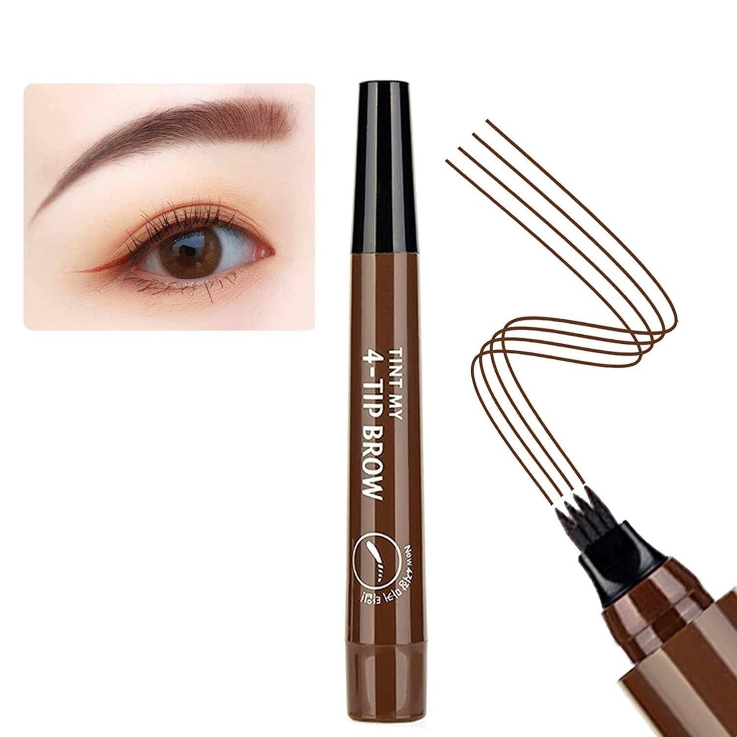 Waterproof 4 Points Microblading Eyebrow Pen